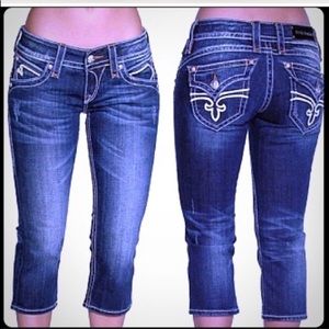 Stephanie Capri Rock Revival Jeans